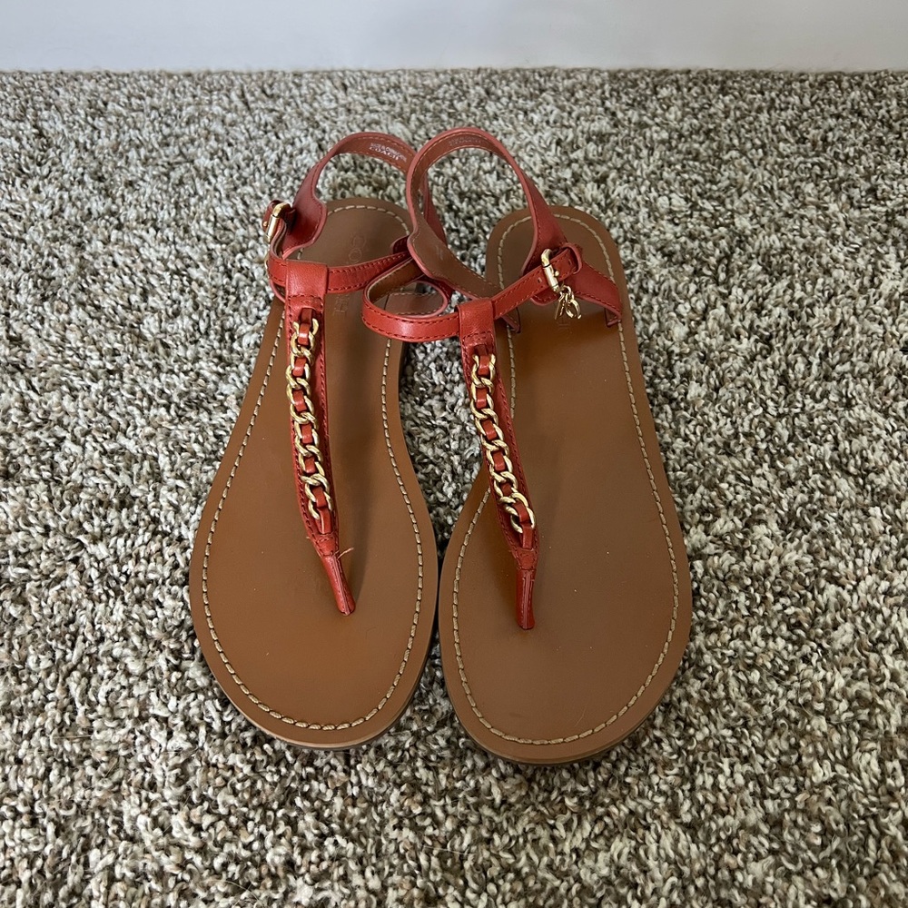 Coach Sandals with Chain Detail